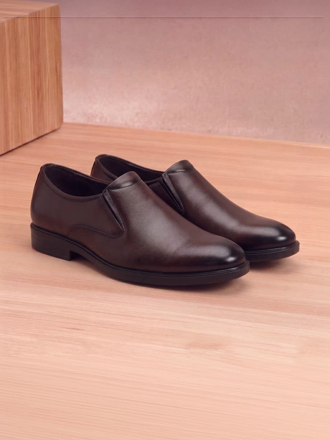 Mast & Harbour Men Round Toe Formal Slip-On Shoes - view 1