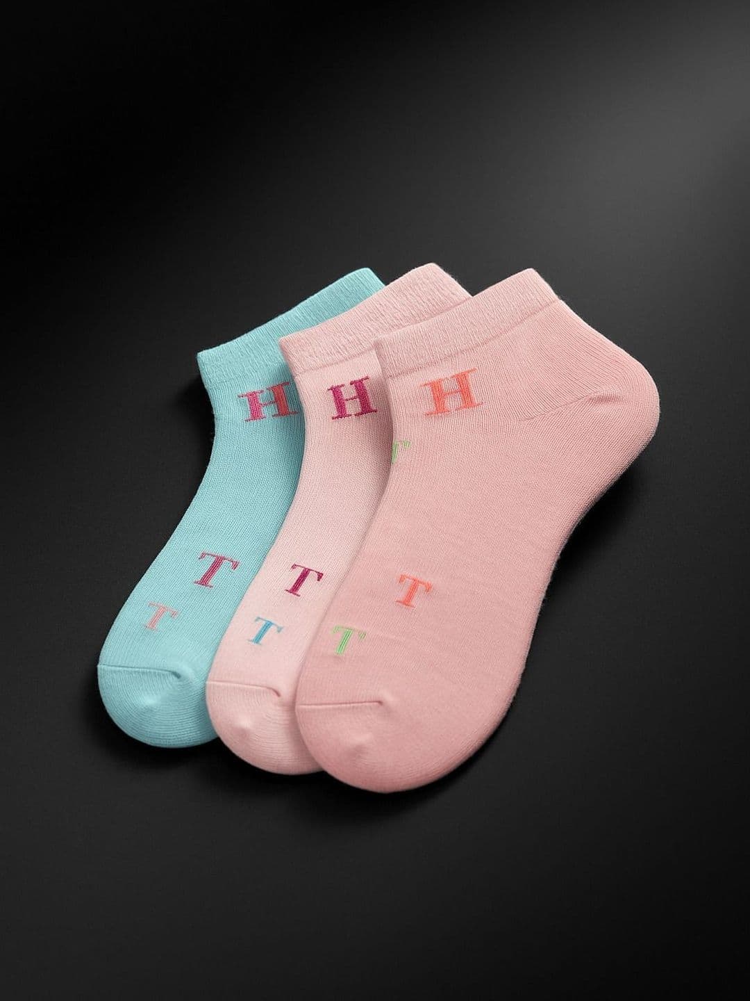 Blacktank Men Pack of 3 Cotton Patterned Ankle Length Socks - view 1