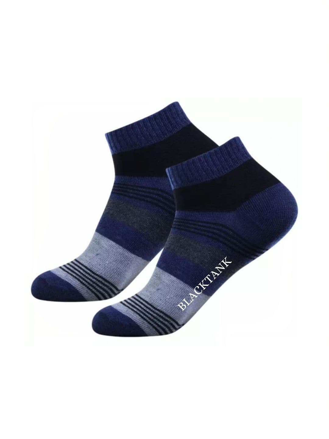 Blacktank Men Pack of 6 Cotton Colourblocked Ankle Length Socks - view 1