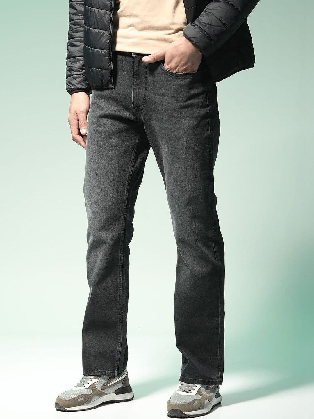 Flying Machine Men Bootcut Clean Look Light Fade Cotton Jeans - view 1