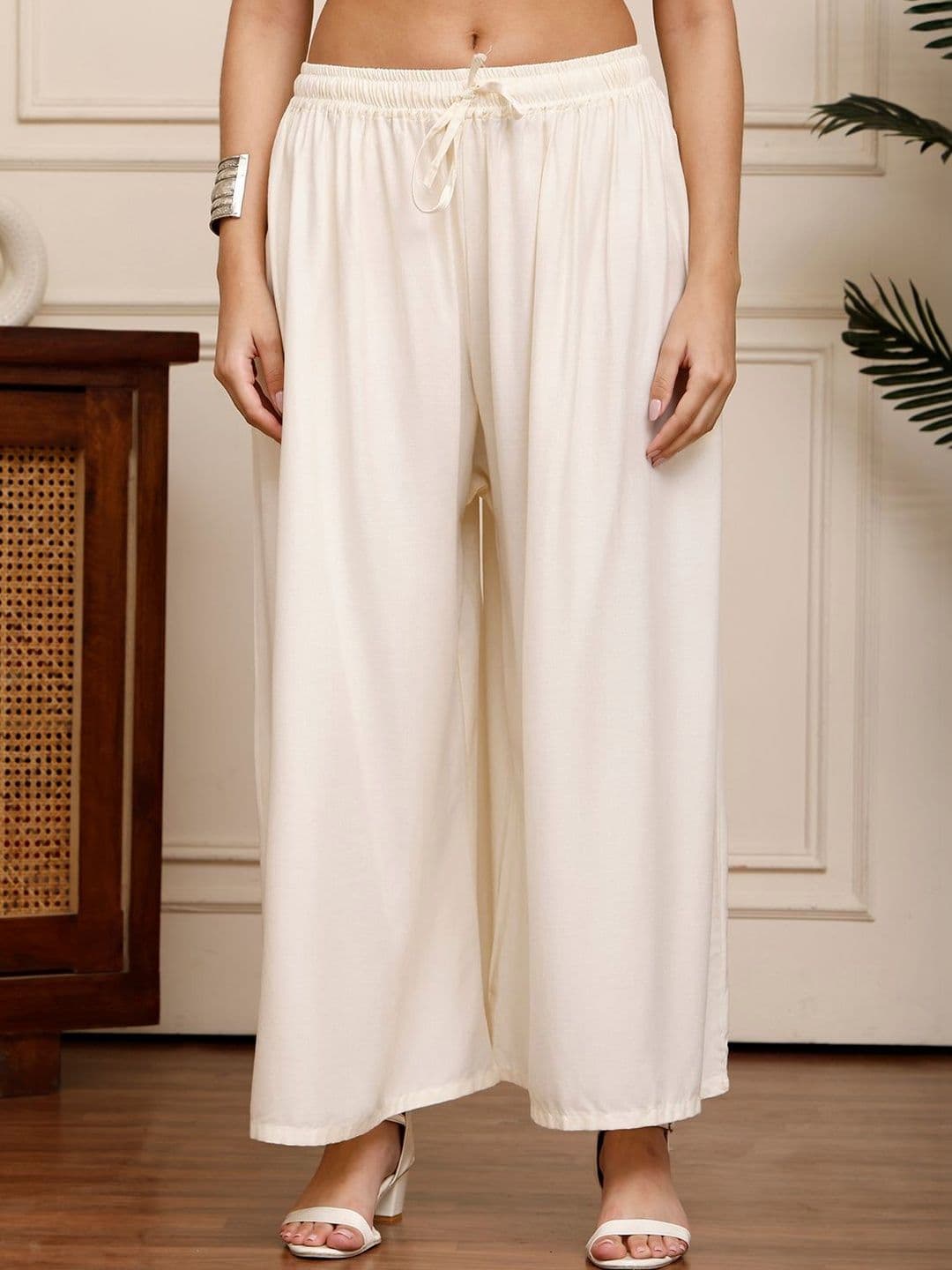 KALINI Women 2 Flared Ethnic Palazzos - view 1