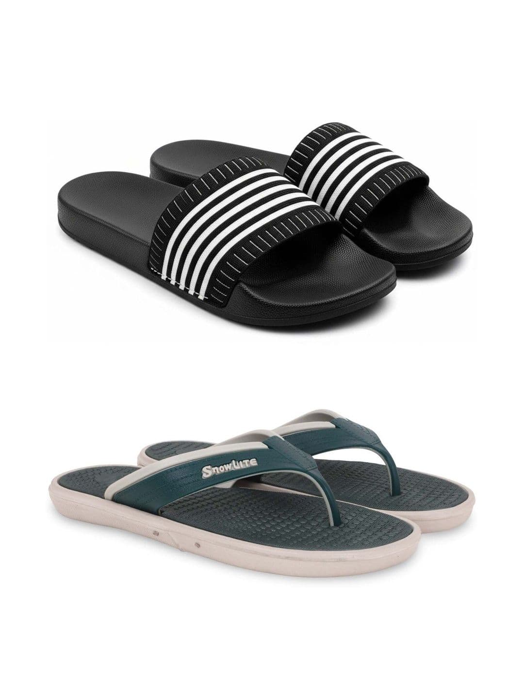 KAPYANSH Men Striped Thong Flip-Flops - view 1