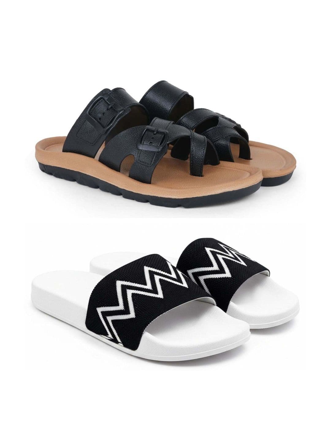 KAPYANSH Men Printed Sliders - view 1