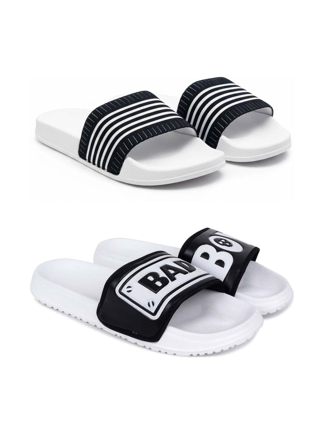 KAPYANSH Men Striped Sliders - view 1