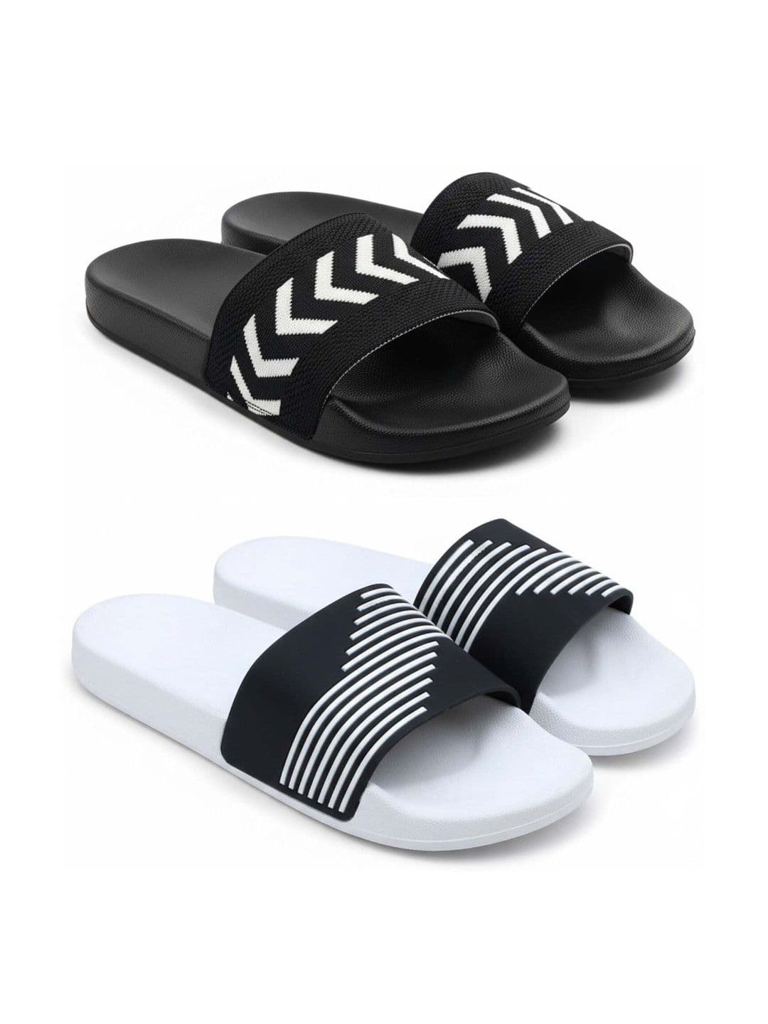 Pampy Angel Men Striped Sliders - view 1