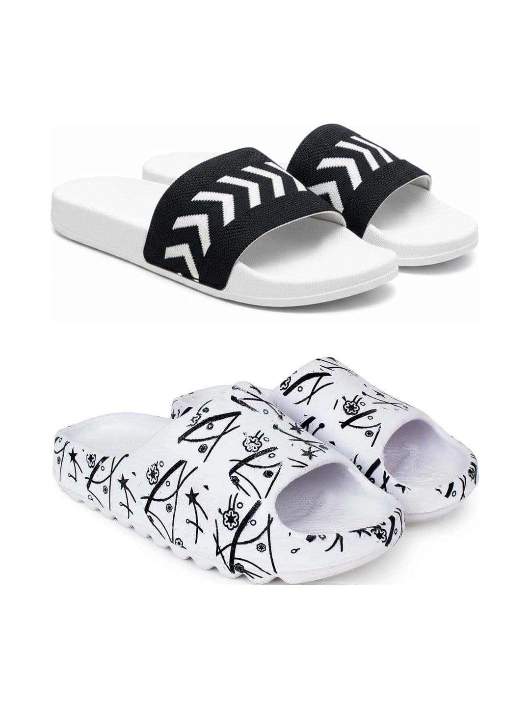 KAPYANSH Men Printed Sliders - view 1