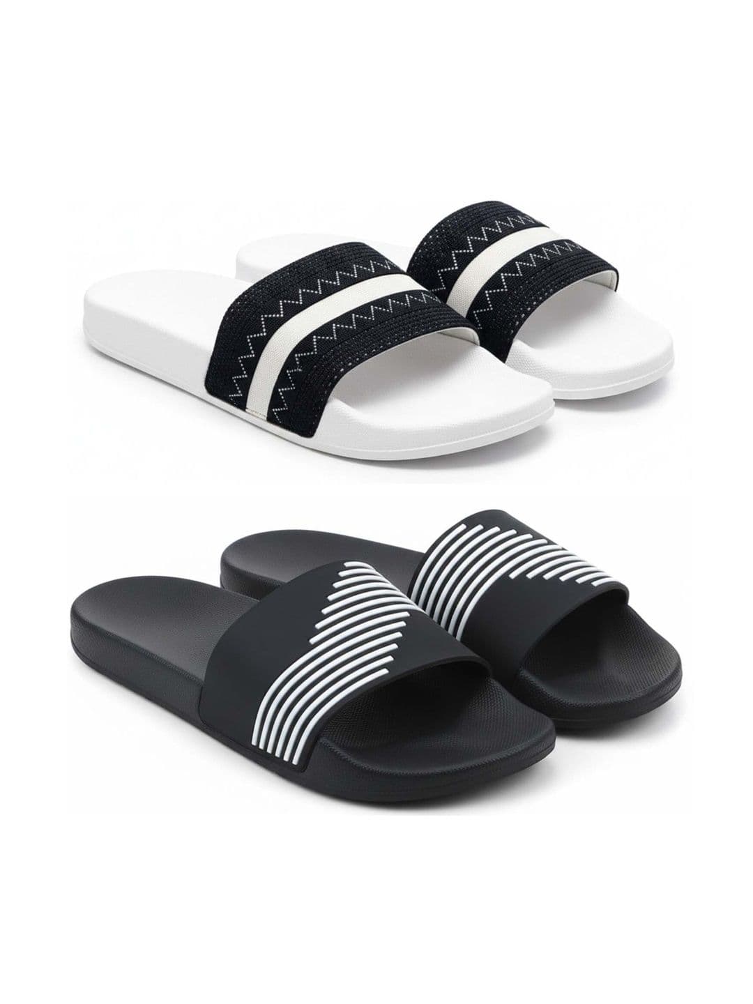 Pampy Angel Men Striped Sliders - view 1