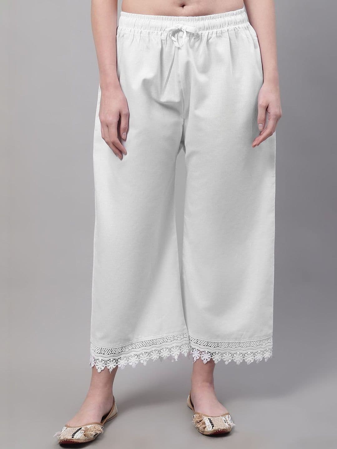 KALINI Women Embellished Flared Cropped Ethnic Palazzos - view 1