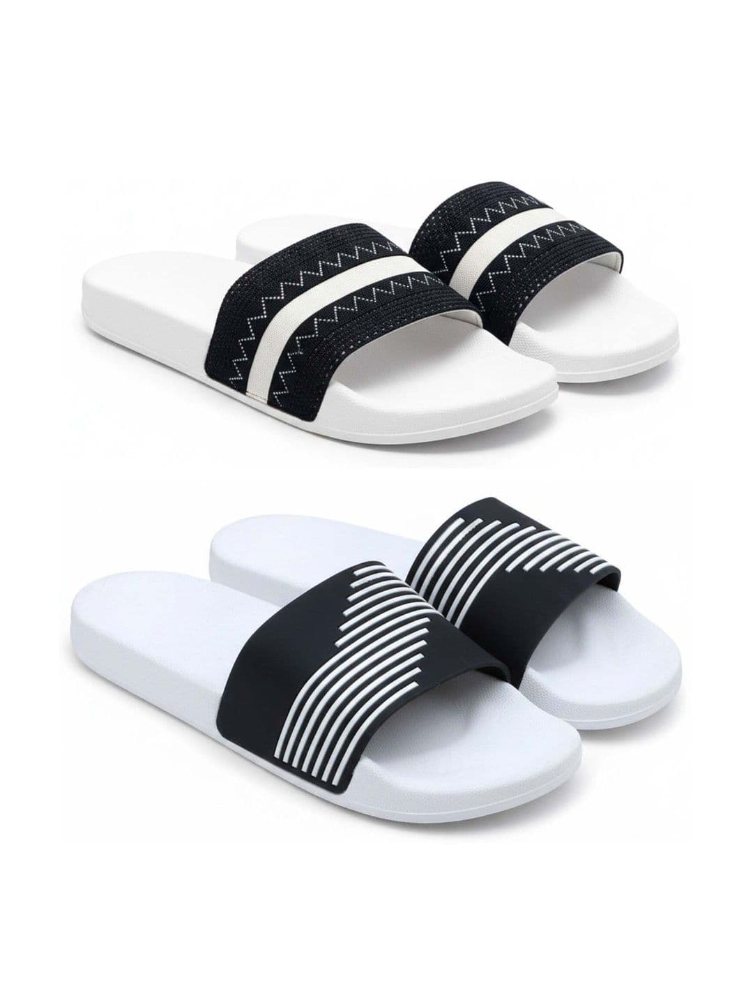 Pampy Angel Men Striped Sliders - view 1