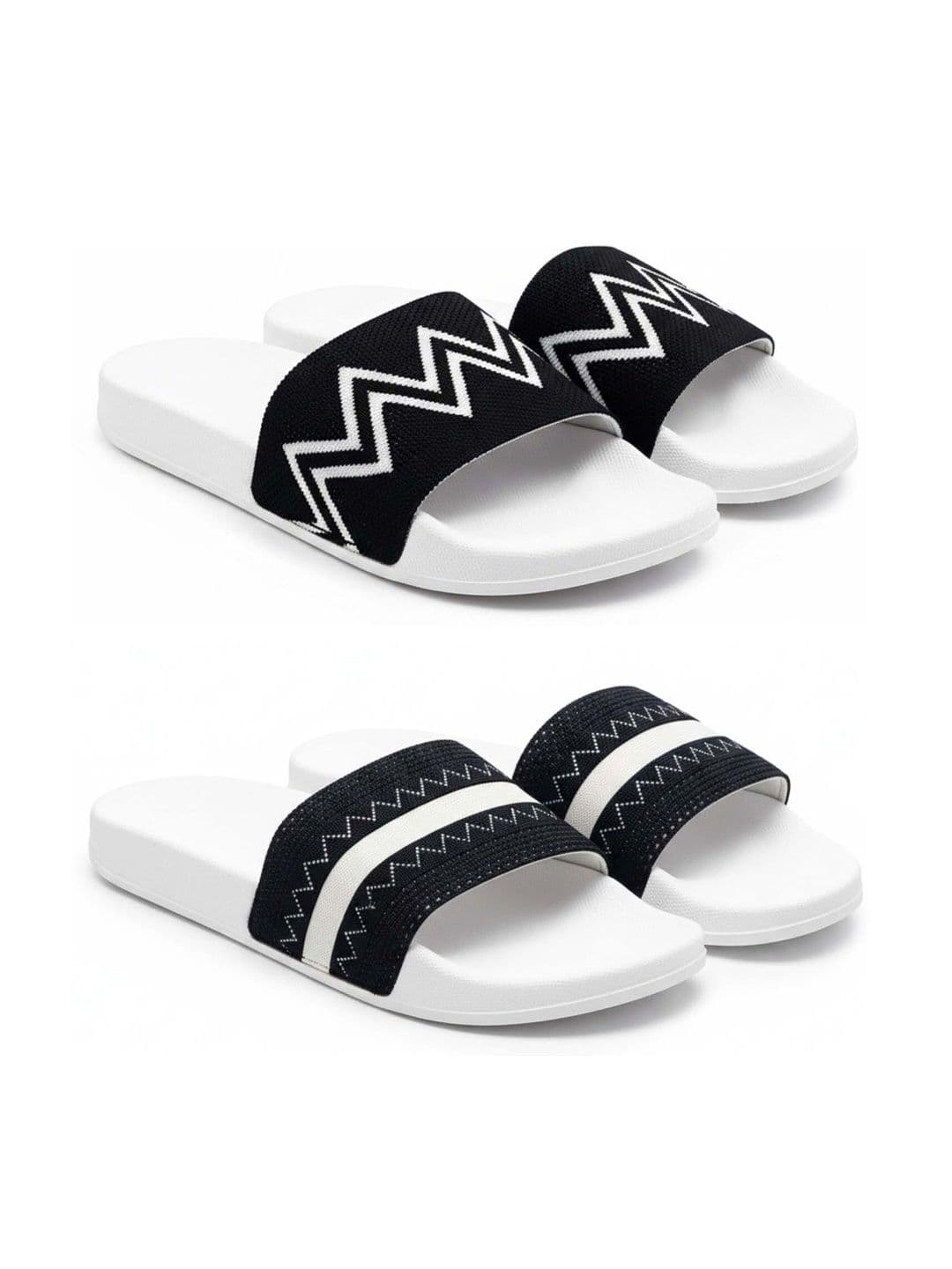 KAPYANSH Men Striped Sliders - view 1