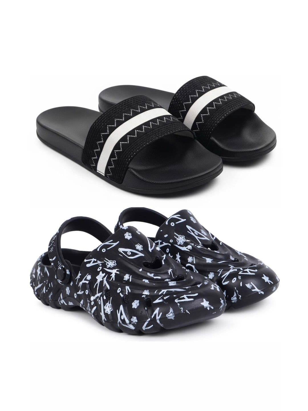KAPYANSH Men Printed Sliders - view 1