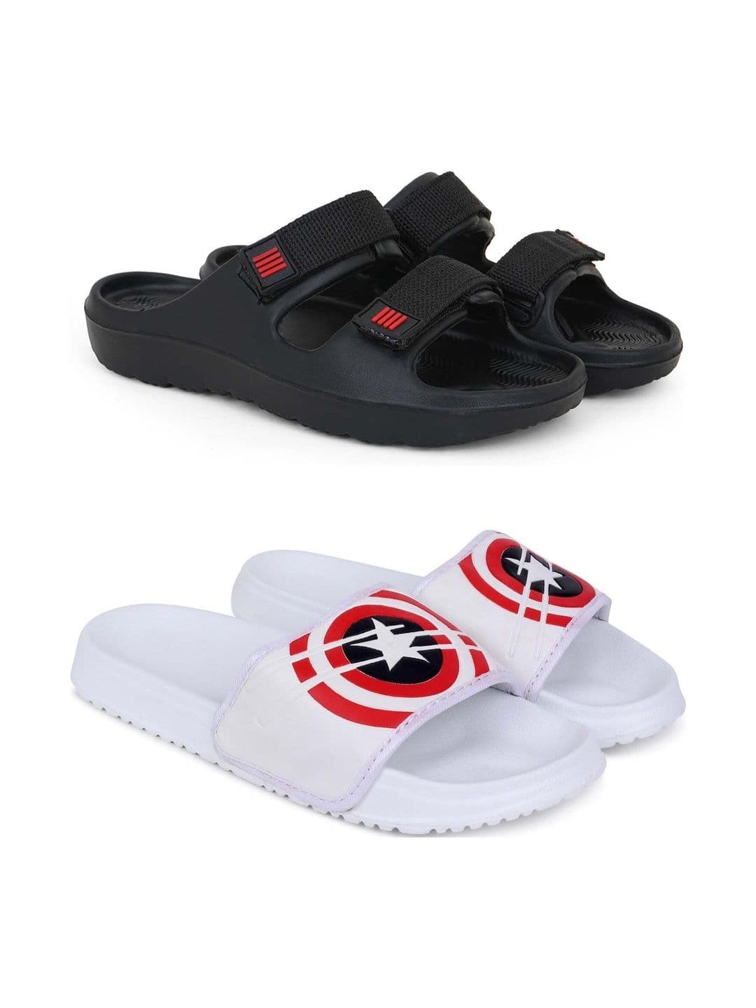 KAPYANSH Men Printed Sliders - view 1