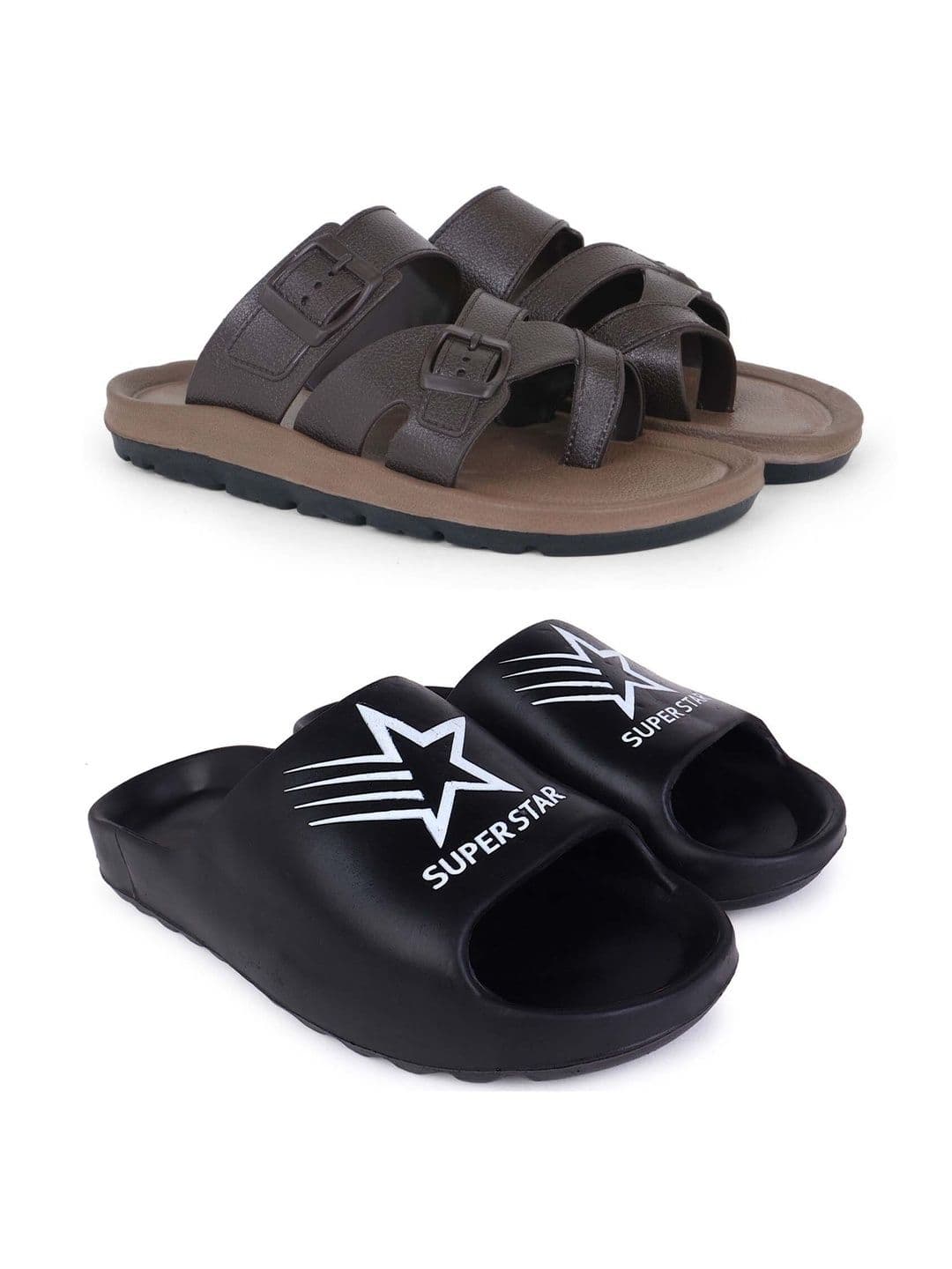 Pampy Angel Men Printed Sliders - view 1
