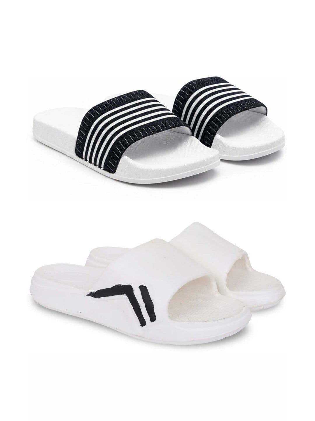 Pampy Angel Men Striped Sliders - view 1