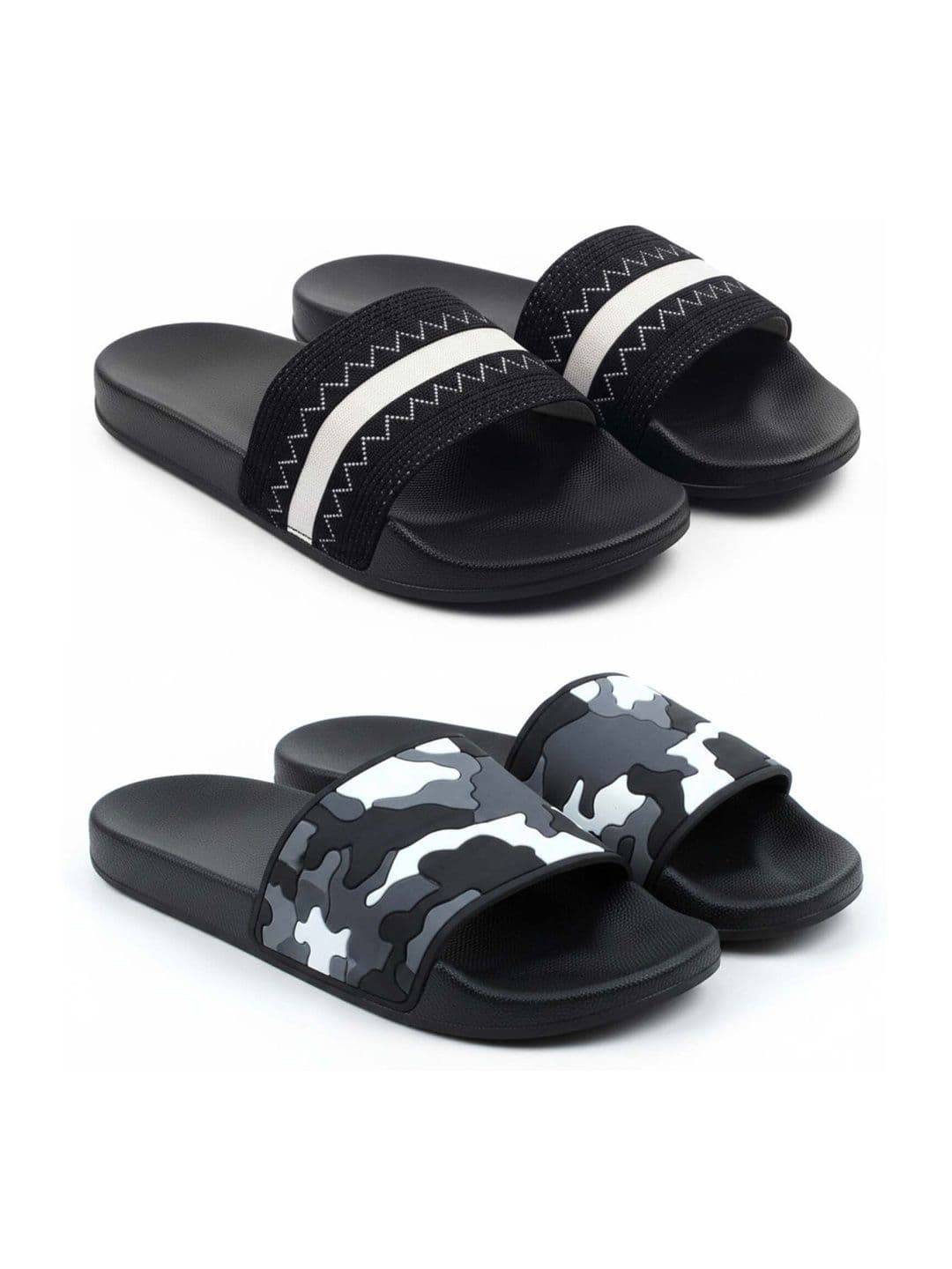 Pampy Angel Men Colourblocked Sliders - view 1