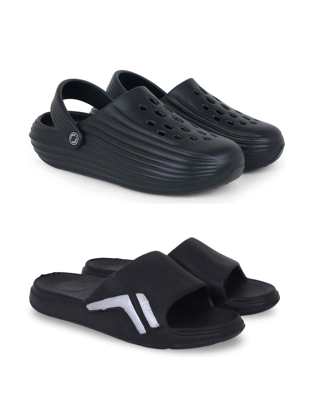 KAPYANSH Men Striped Sliders - view 1