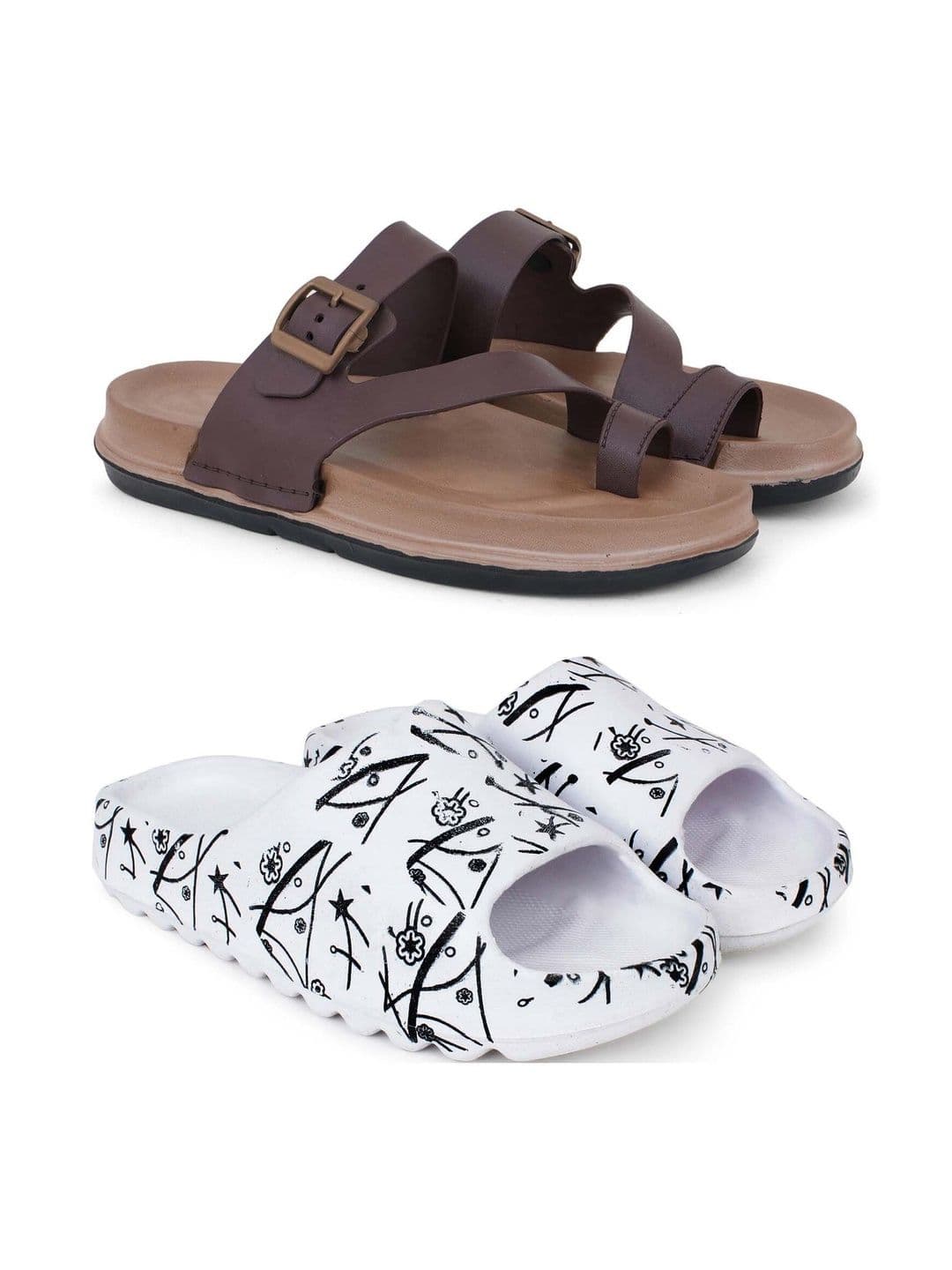 Pampy Angel Men Printed Thong Flip-Flops - view 1