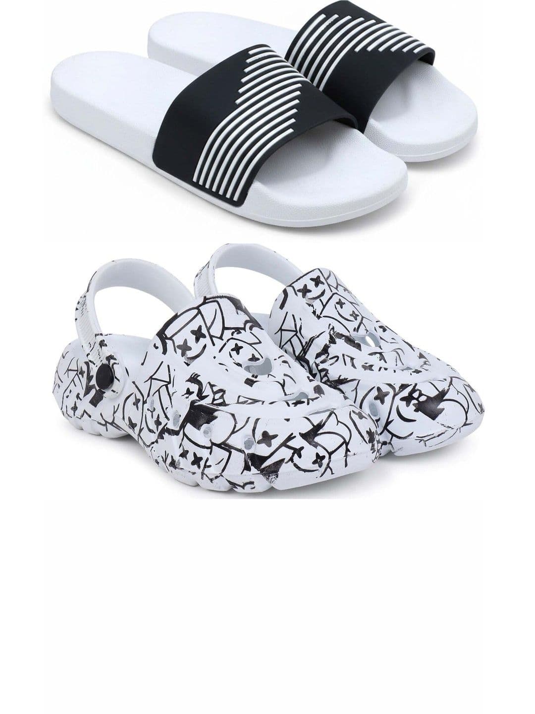 Pampy Angel Men Printed Sliders - view 1