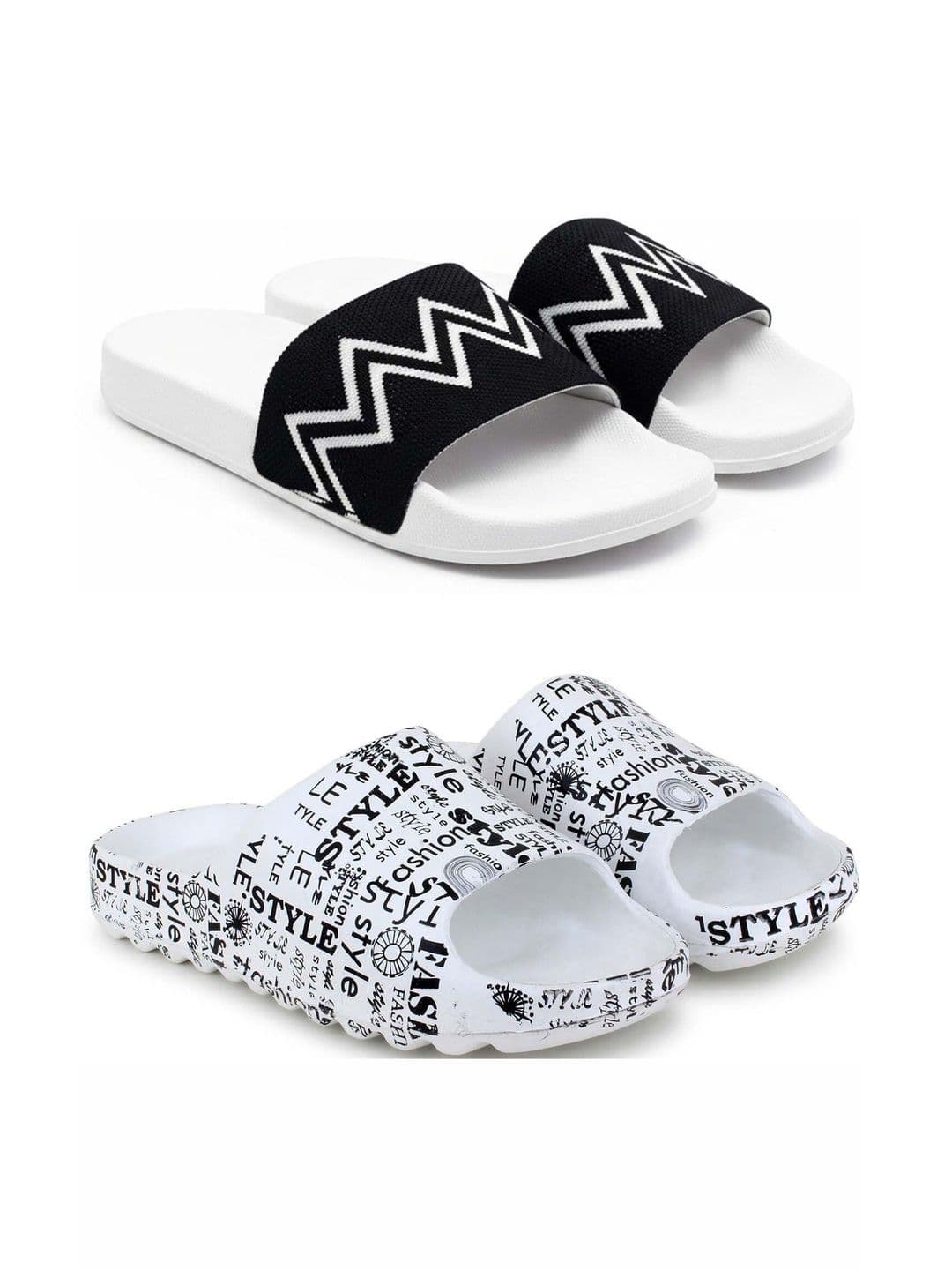 KAPYANSH Men Printed Sliders - view 1