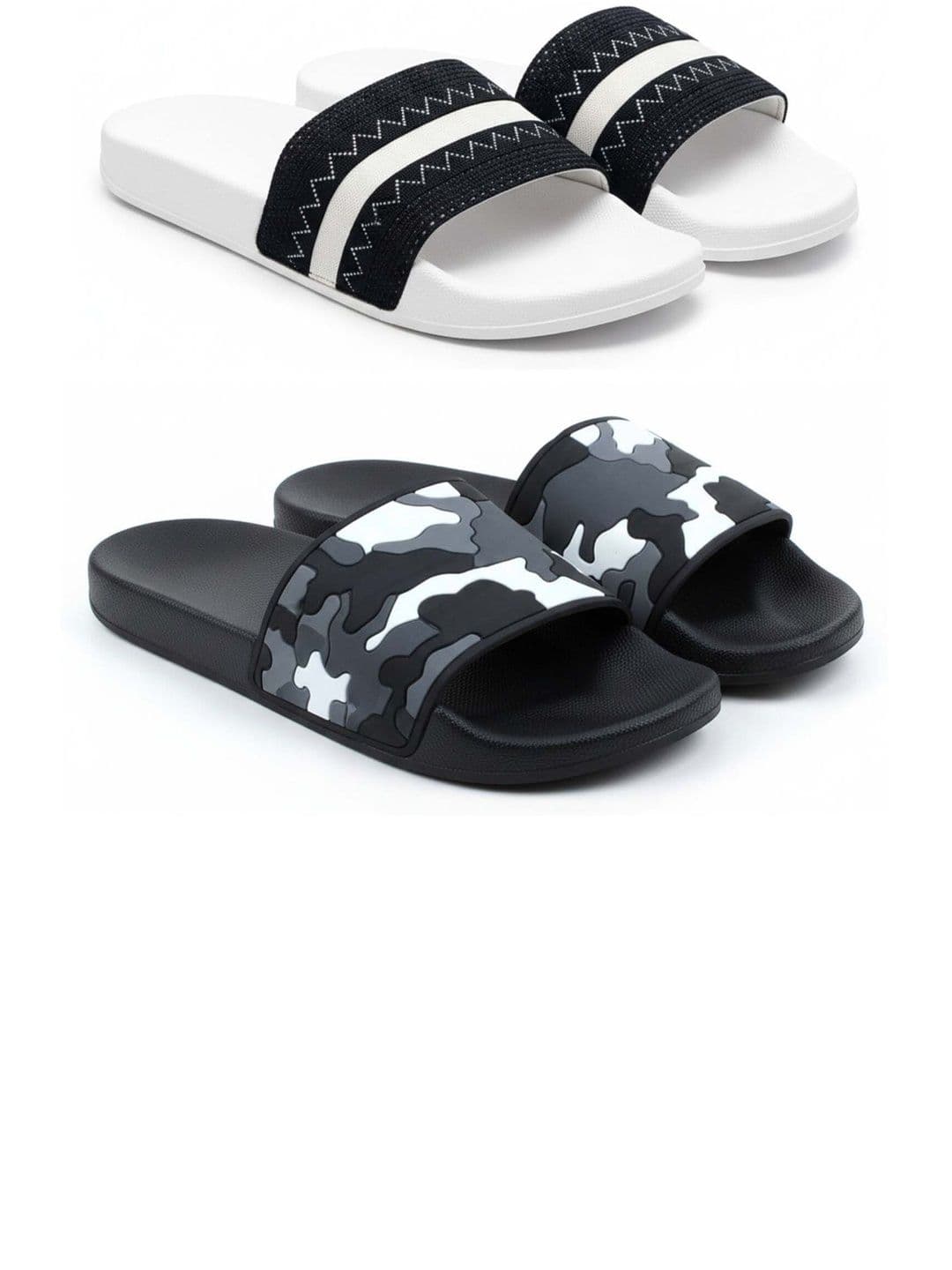 Pampy Angel Men Printed Sliders - view 1