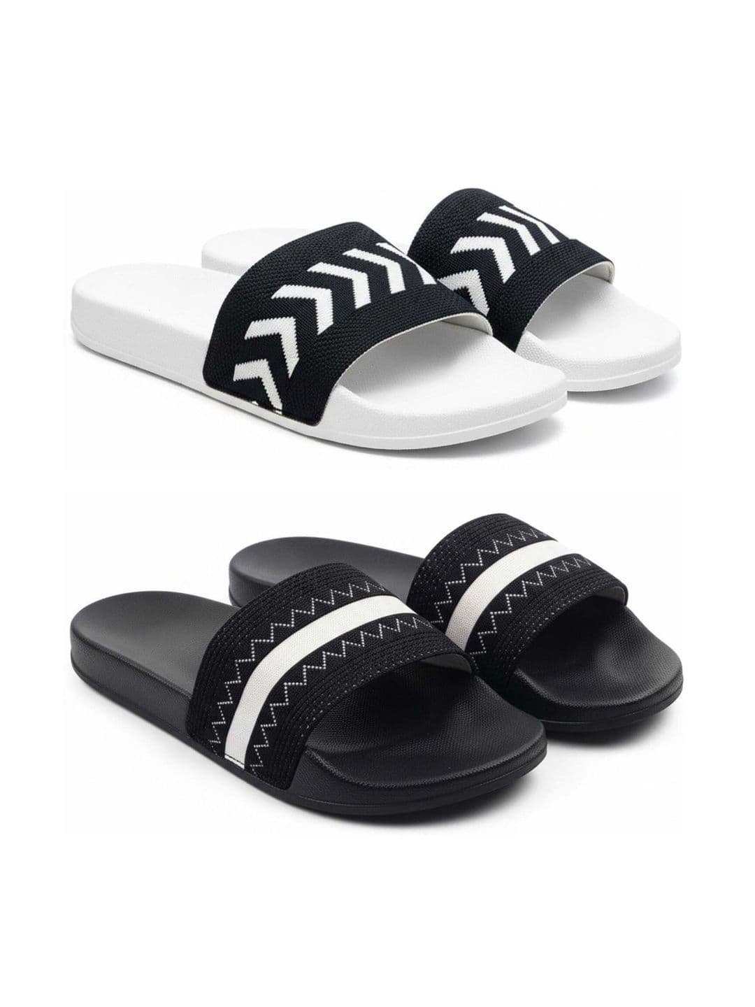 KAPYANSH Men Striped Sliders - view 1