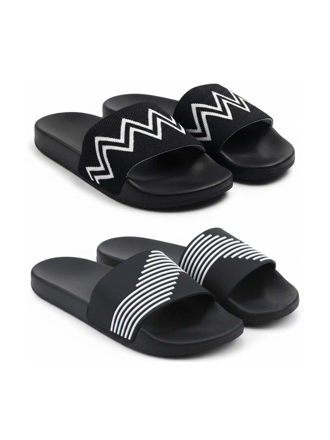 Pampy Angel Men Striped Sliders - view 1