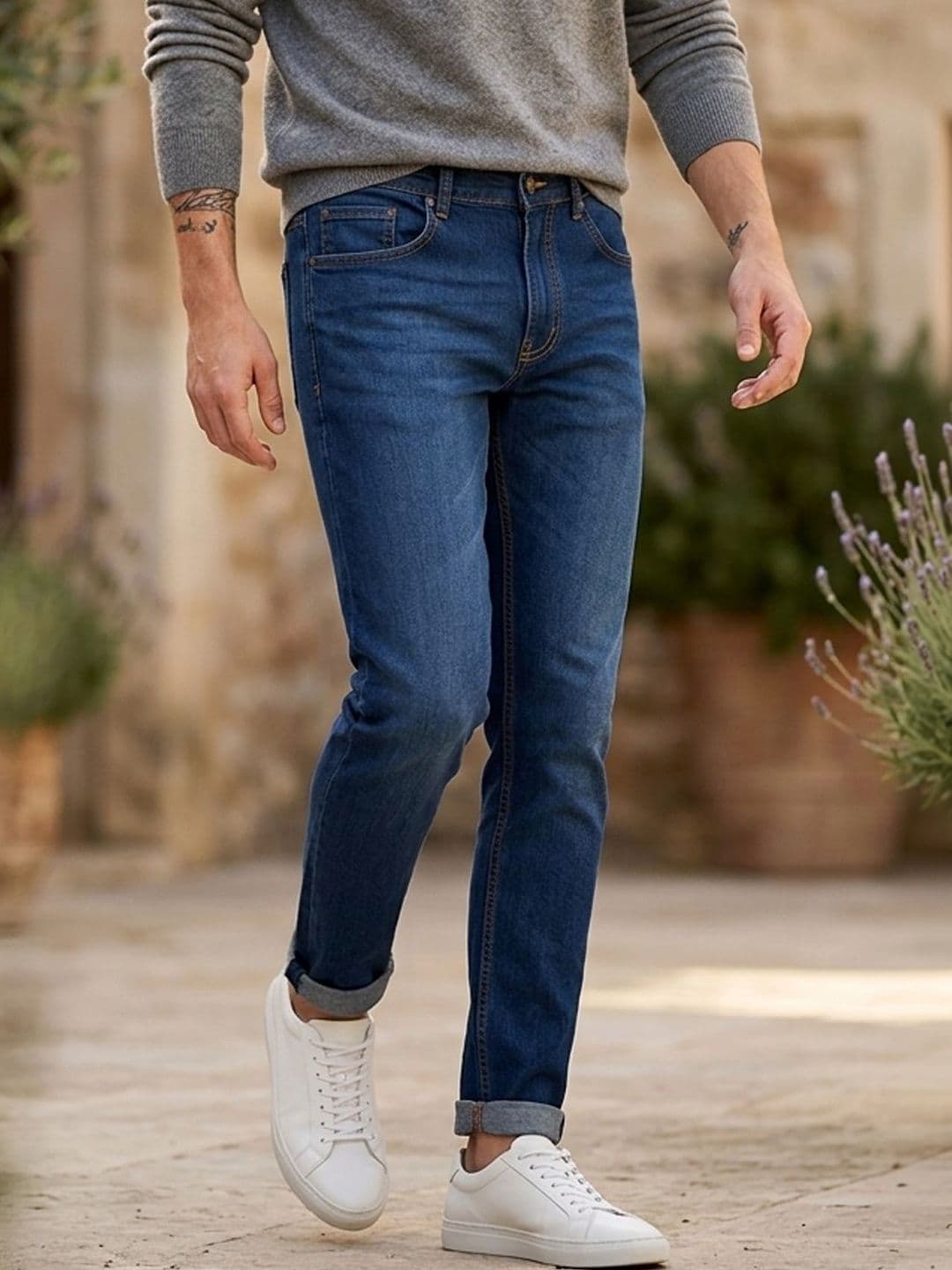 Urbano Fashion Men Slim Fit Light Fade Stretchable Jeans - view 1