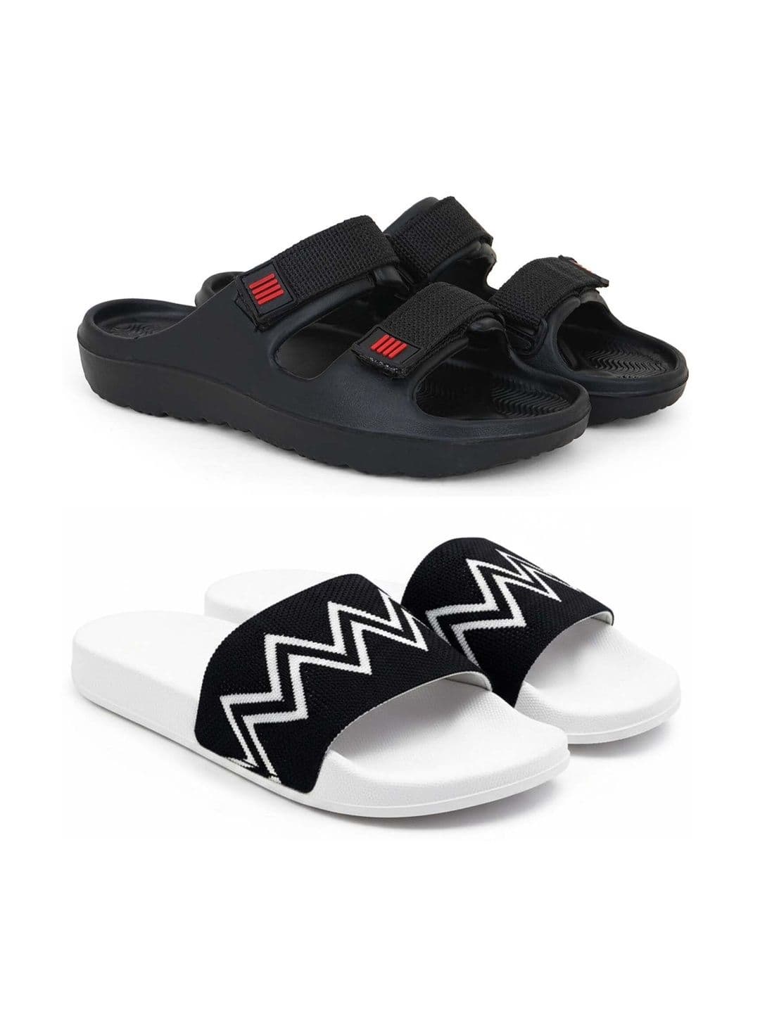 KAPYANSH Men Striped Sliders - view 1
