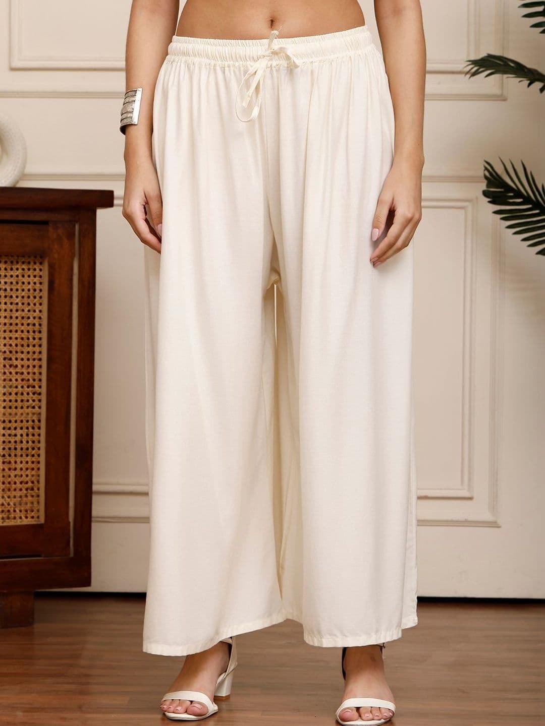 KALINI Women 2 Flared Ethnic Palazzos - view 1