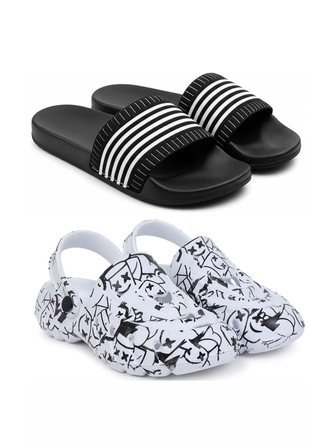 Pampy Angel Men Striped Thong Flip-Flops - view 1