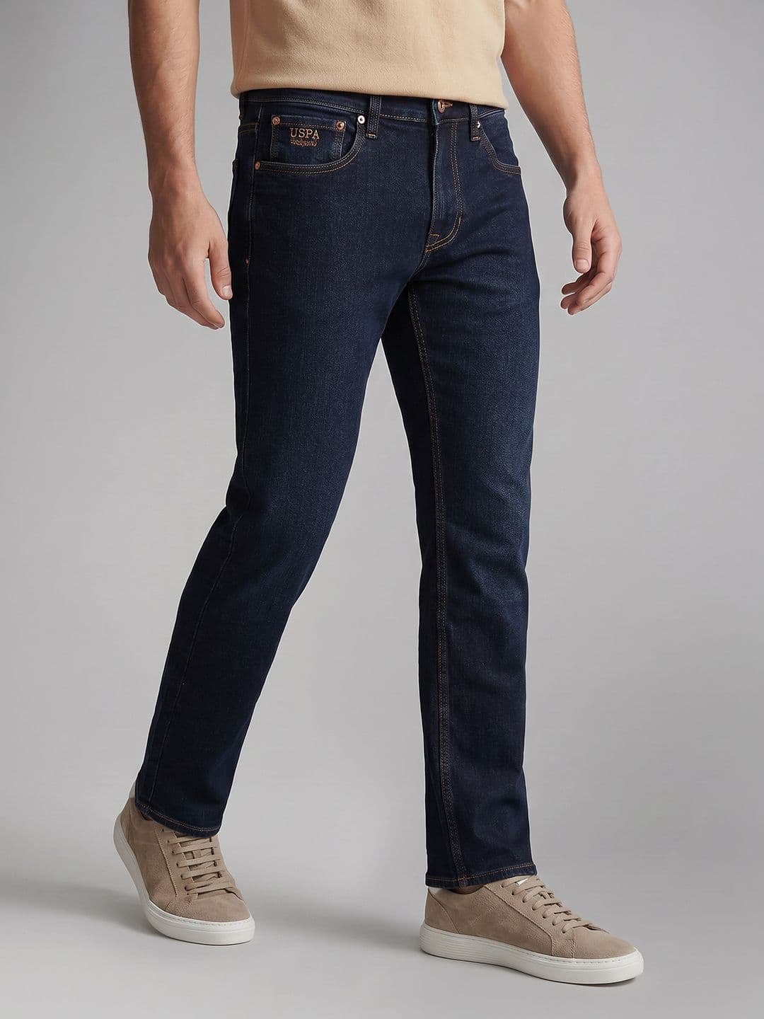 U.S. Polo Assn. Denim Co. Men Slim Straight Fit Stretchable Jeans - view 1