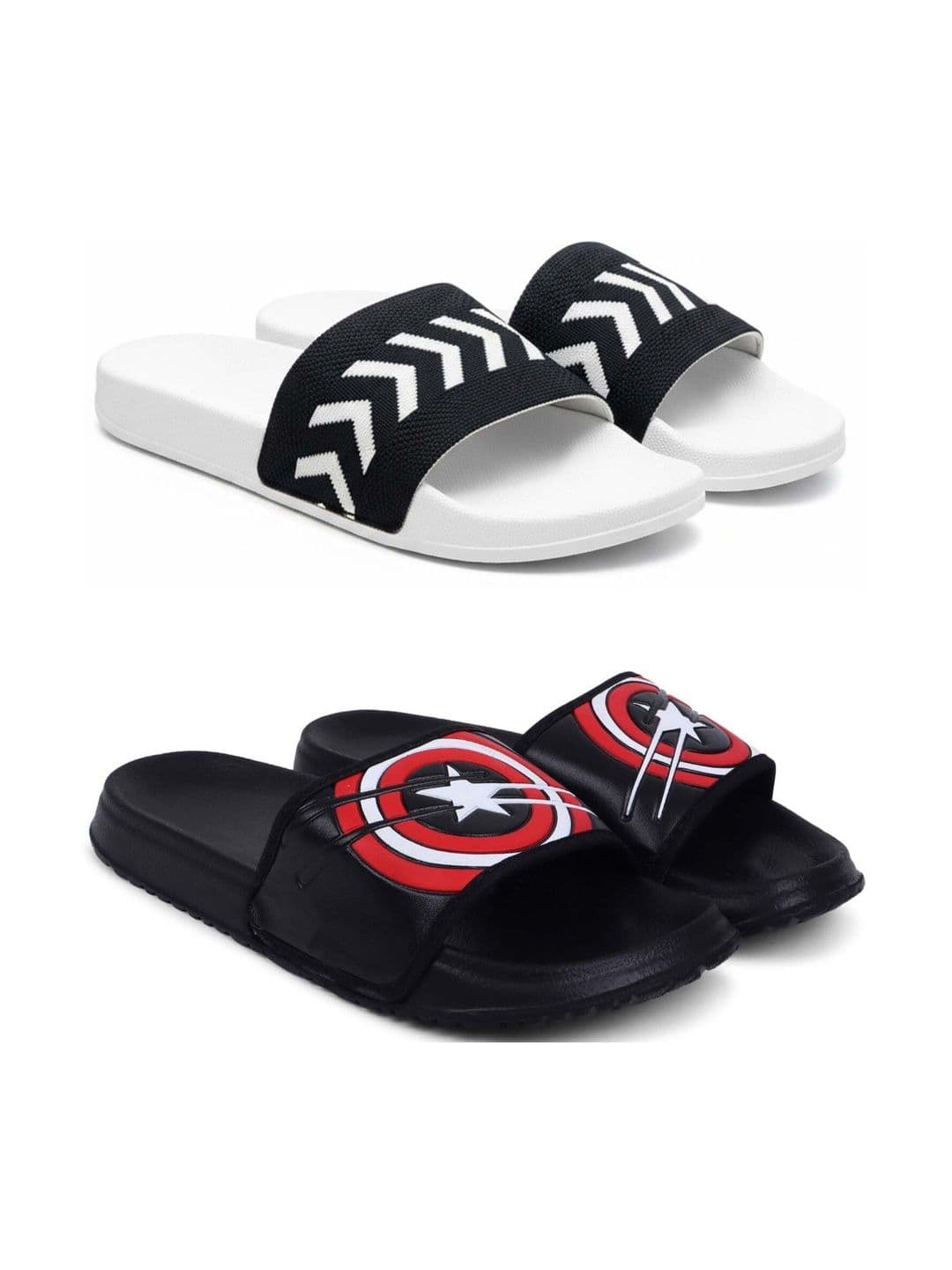 KAPYANSH Men Printed Sliders - view 1