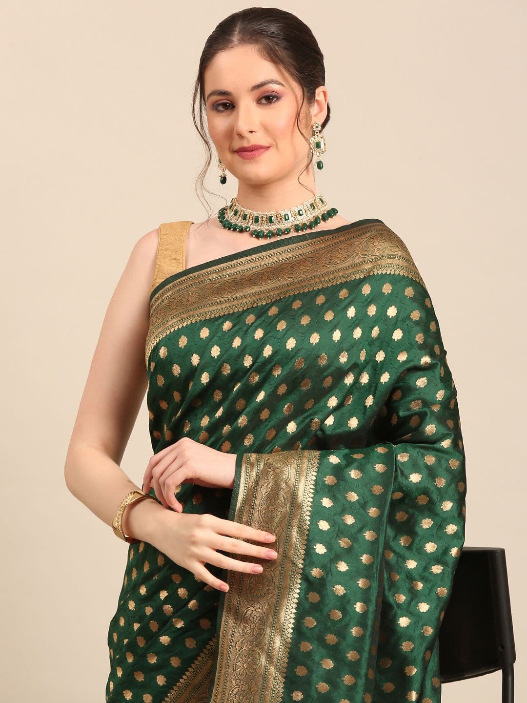 Royal Rajgharana Saree Woven Design Zari Art Silk Banarasi Sarees - view 1