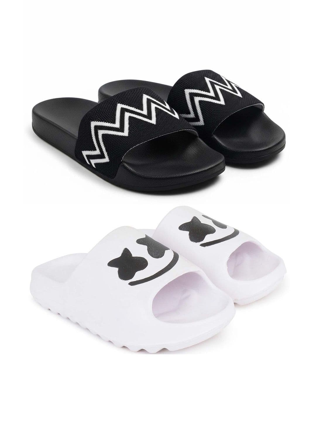 Pampy Angel Men Printed Sliders - view 1