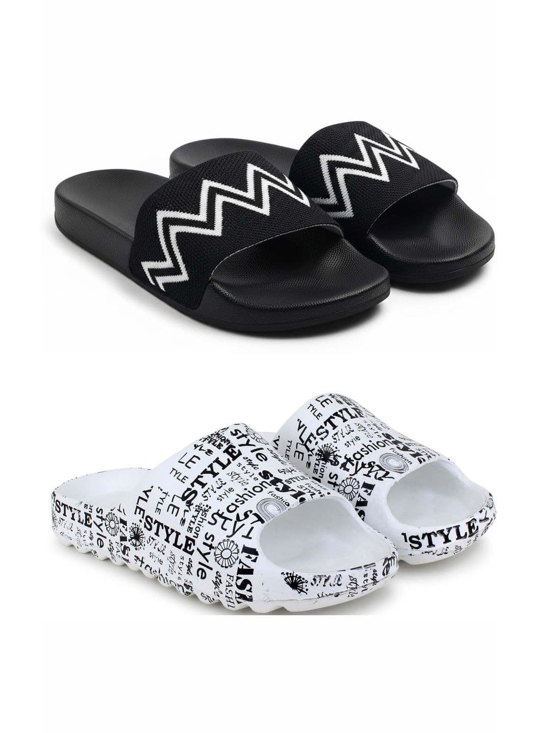 KAPYANSH Men Set Of 2 Printed Sliders - view 1
