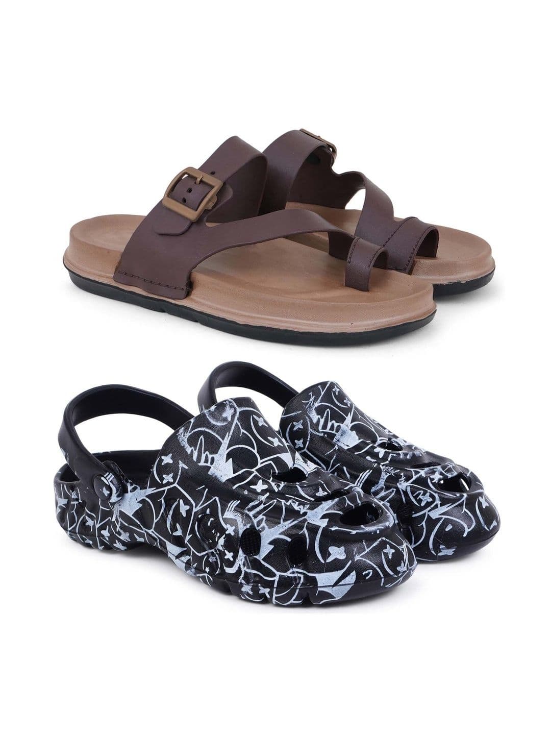 Pampy Angel Men Printed Clogs - view 1