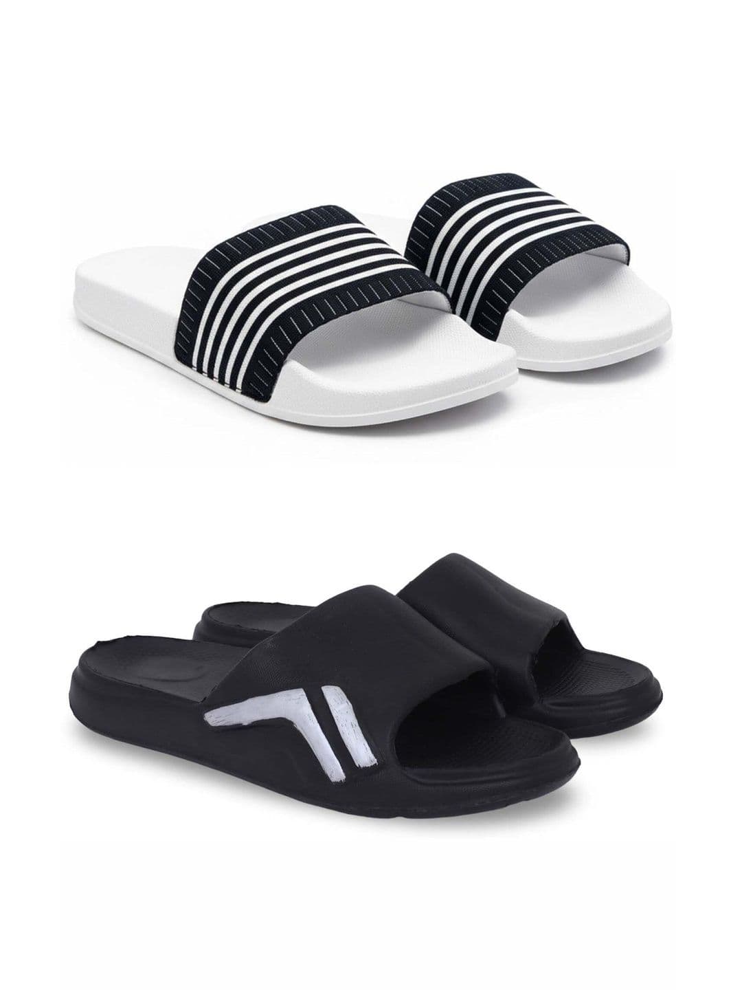 Pampy Angel Men Striped Sliders - view 1