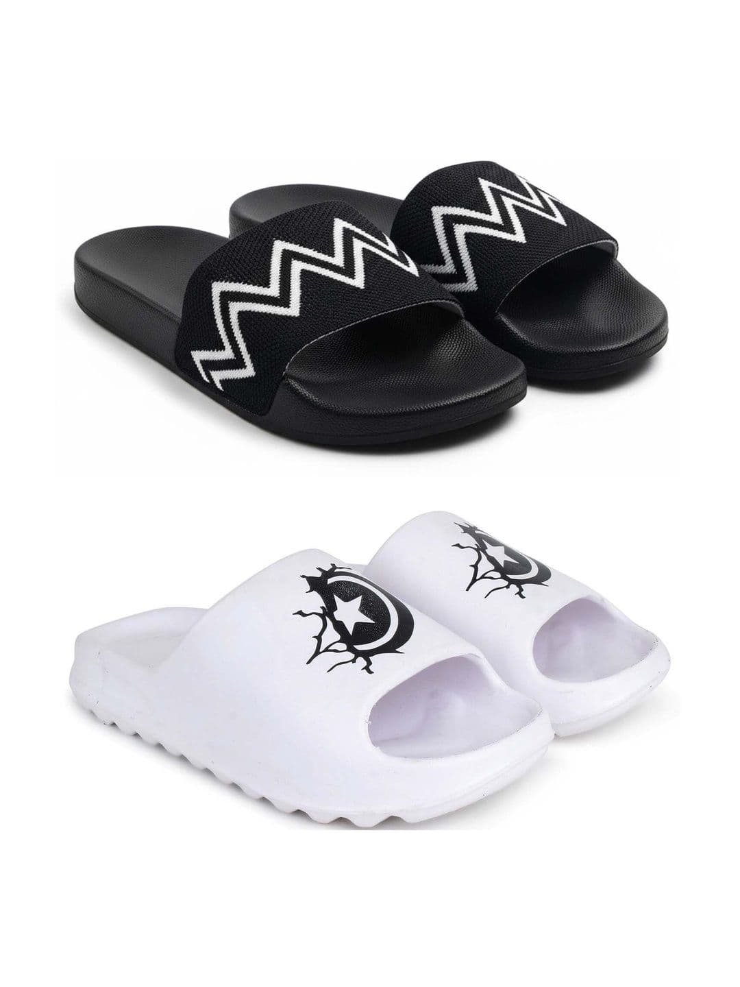 KAPYANSH Men Printed Sliders - view 1