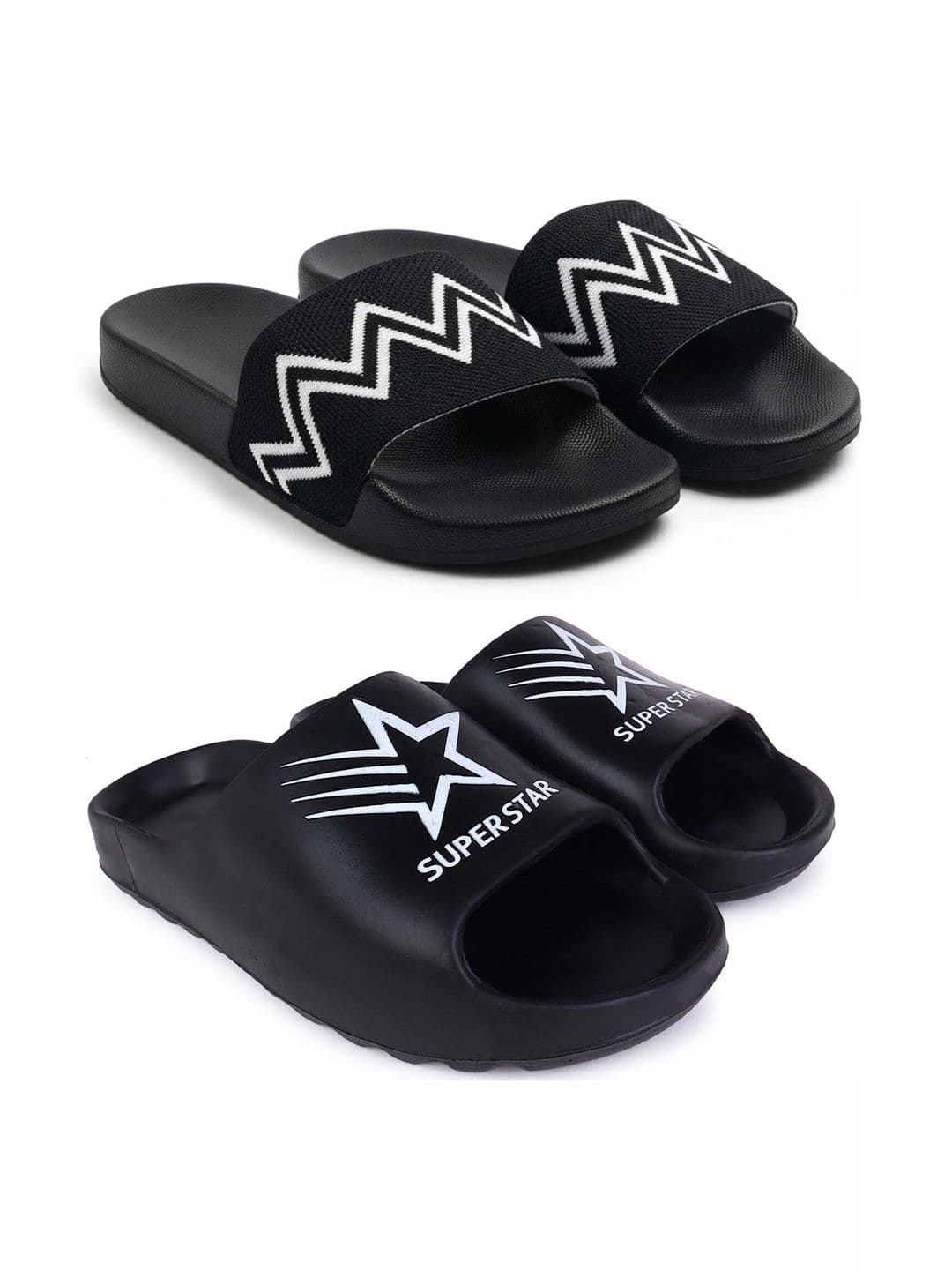 Pampy Angel Men Printed Sliders - view 1