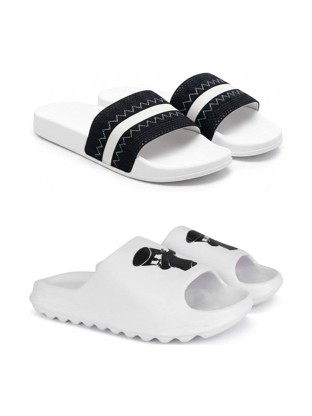 KAPYANSH Men Set Of 2 Striped Sliders - view 1
