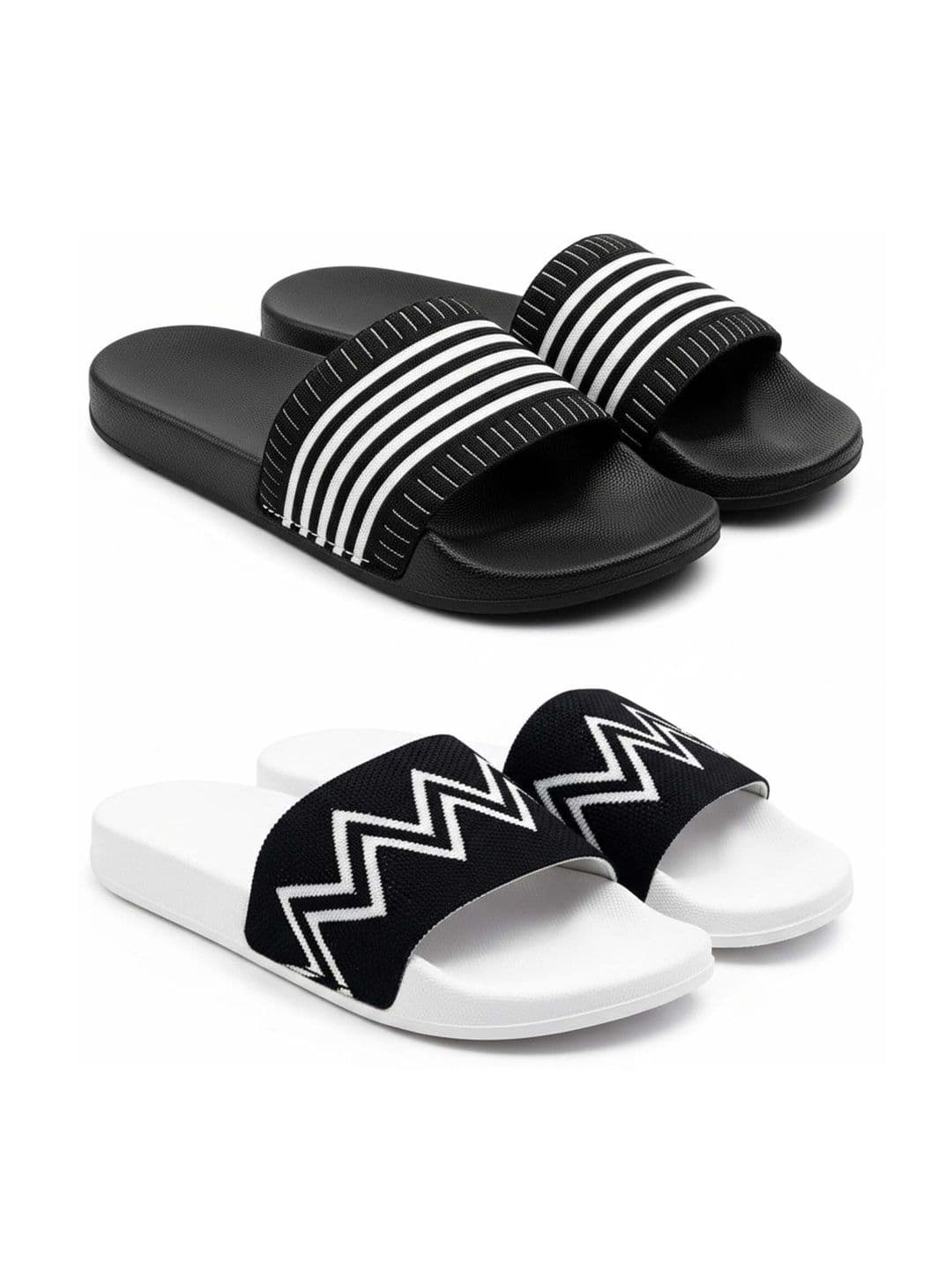 Pampy Angel Men Striped Sliders - view 1