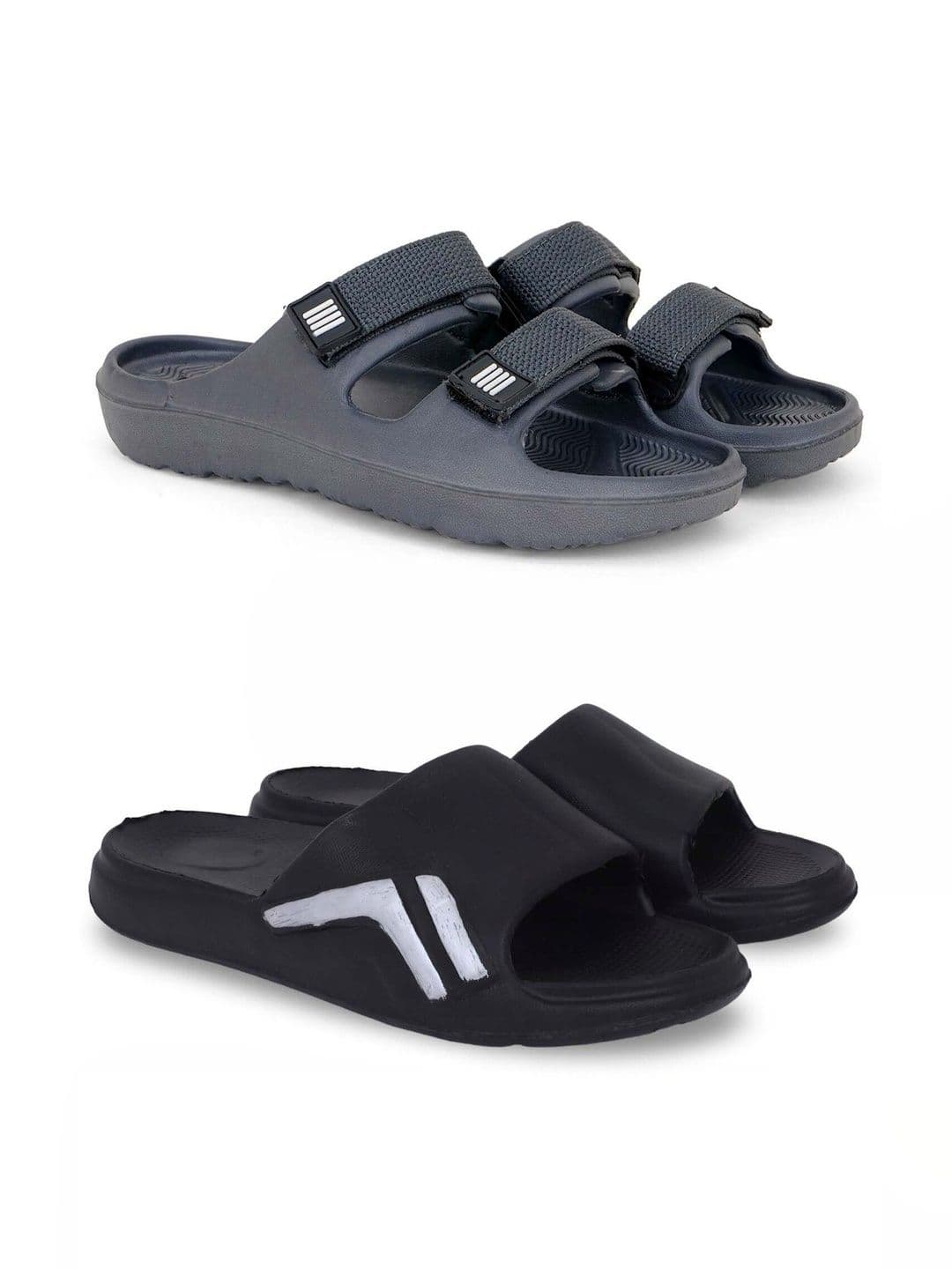 Pampy Angel Men Striped Sliders - view 1