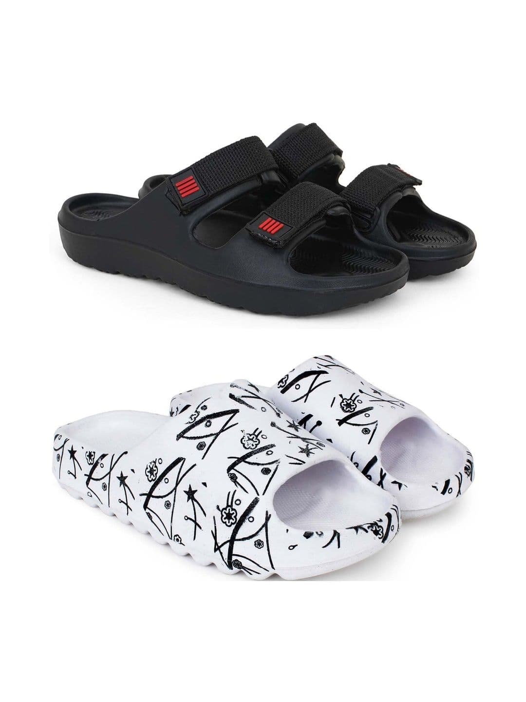 KAPYANSH Men Printed Sliders - view 1