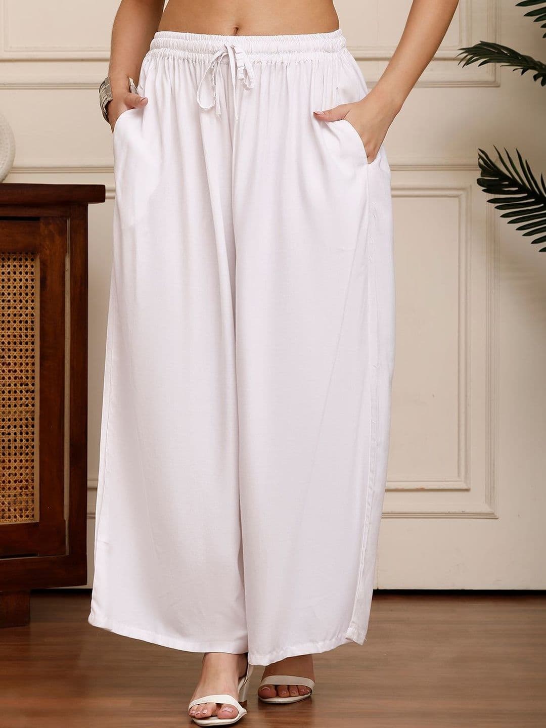 KALINI Women 2 Flared Ethnic Palazzos - view 1