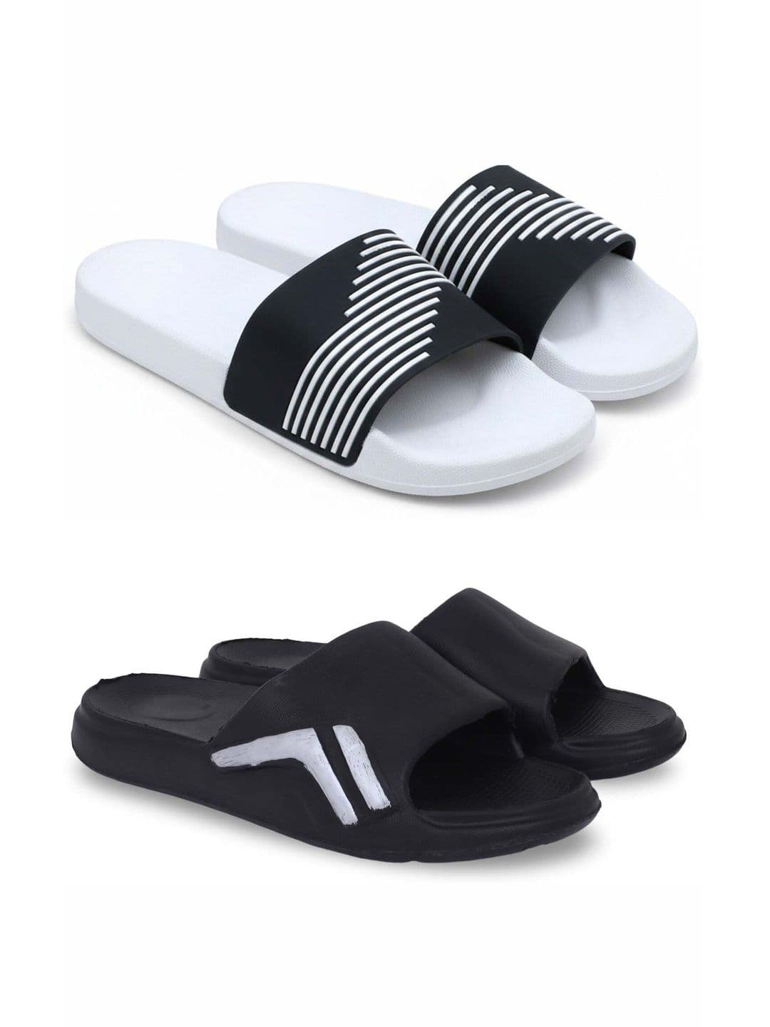 Pampy Angel Men Striped Sliders - view 1