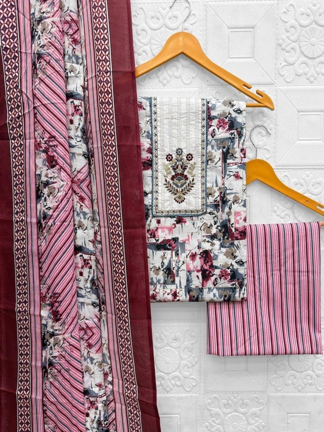 CLEMIRA Printed Pure Cotton Unstitched Dress Material - view 1