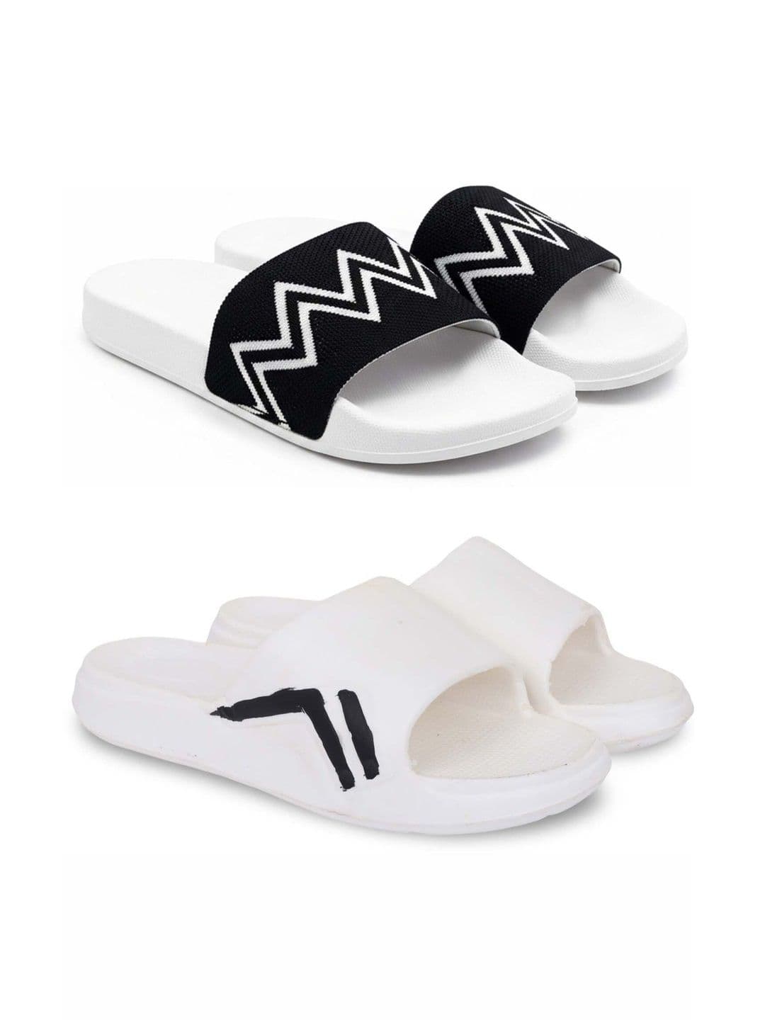 Pampy Angel Men Printed Sliders - view 1