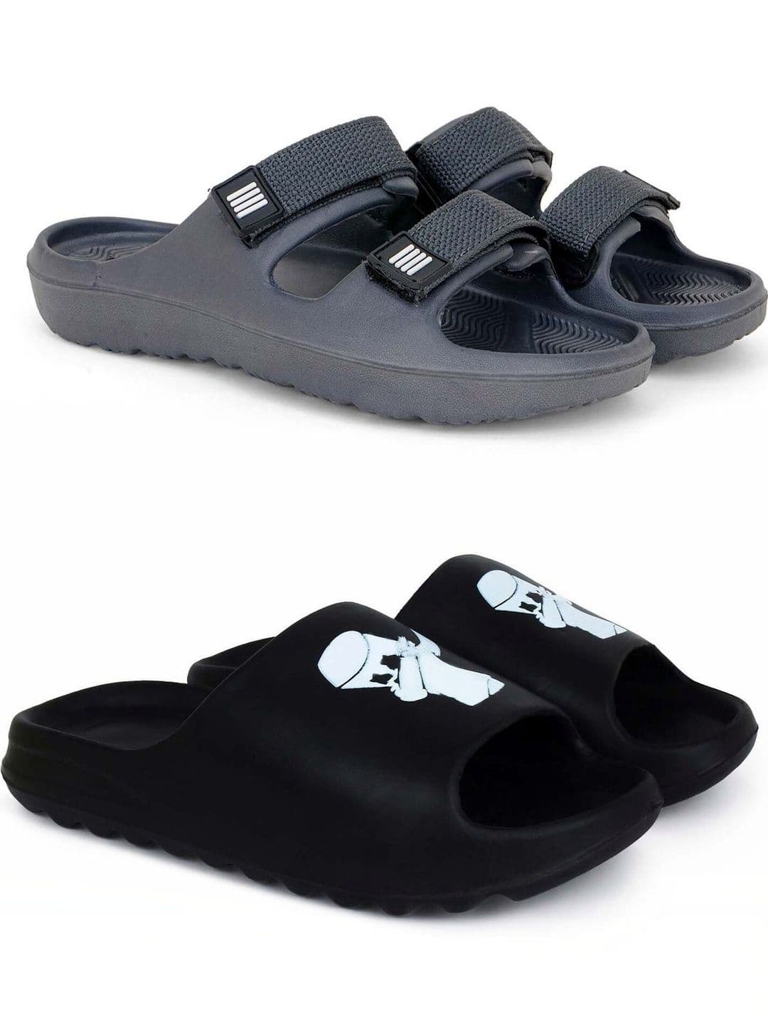 KAPYANSH Men Printed Sliders - view 1