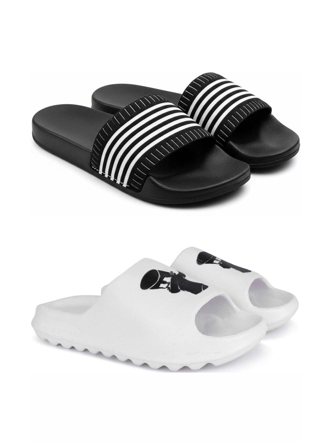 KAPYANSH Men Set Of 2 Printed Sliders - view 1