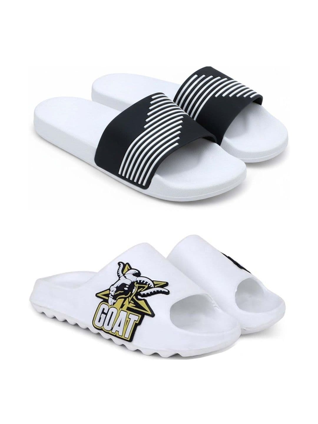 KAPYANSH Men Printed Sliders - view 1